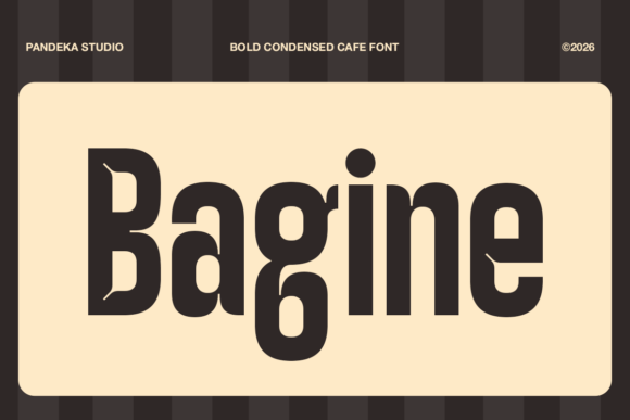 Bagine: The Bold Condensed Cafe Font That Builds Warm, Memorable Branding