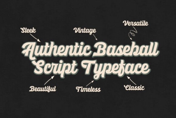 Ballpark Beauty: The Vintage Baseball Script Font That Hits Every Design Goal