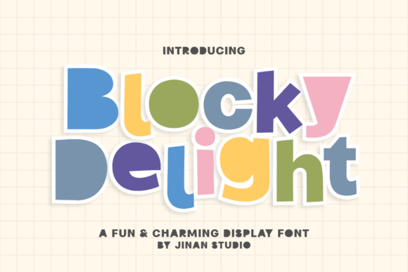 Blocky Delight: The Playful Font That Puts Joy in Every Letter