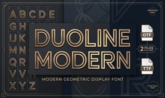 Duoline Modern: Clean Geometry, Double-Line Impact