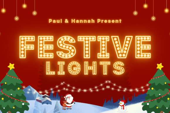 Festive Lights: The Go-To Font for Instant Holiday Magic
