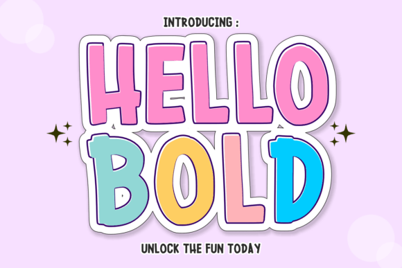 Hello Bold: The Playful, Bouncy Font That Brings Joy to Every Design
