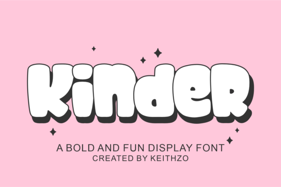Kinder: A Playful, Legible Display Font