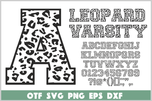 Leopard Varsity: Where Bold Typography Meets Wild Style