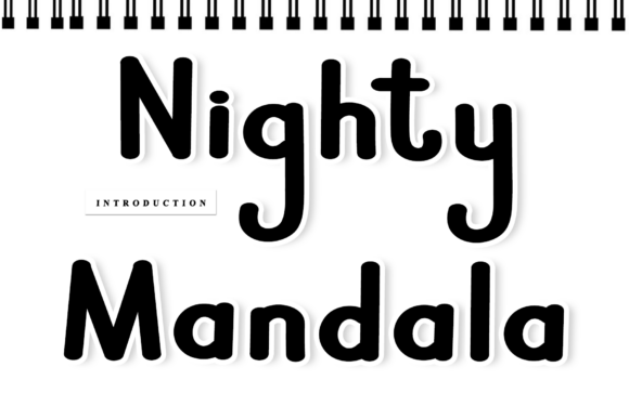 Nighty Mandala: A Handwritten Font with Soul