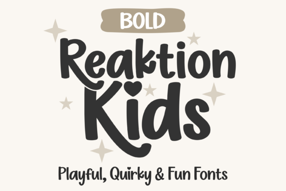Reaktion Kids Bold: The Playful, Heartfelt Font That Makes Kids’ Designs Shine