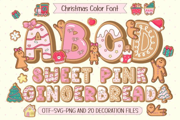 Sweet Pink Gingerbread